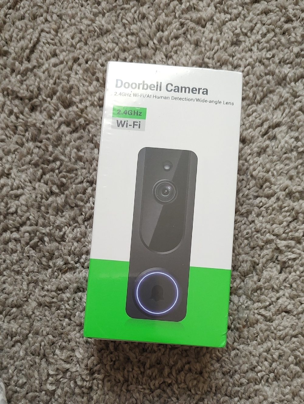 Wi‑Fi Doorbell Camera (Black)